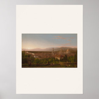Vista de Florencia por Thomas Cole - Póster de Art