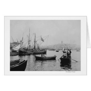 Vista de Gálata en Estambul desde el puerto Sirkec