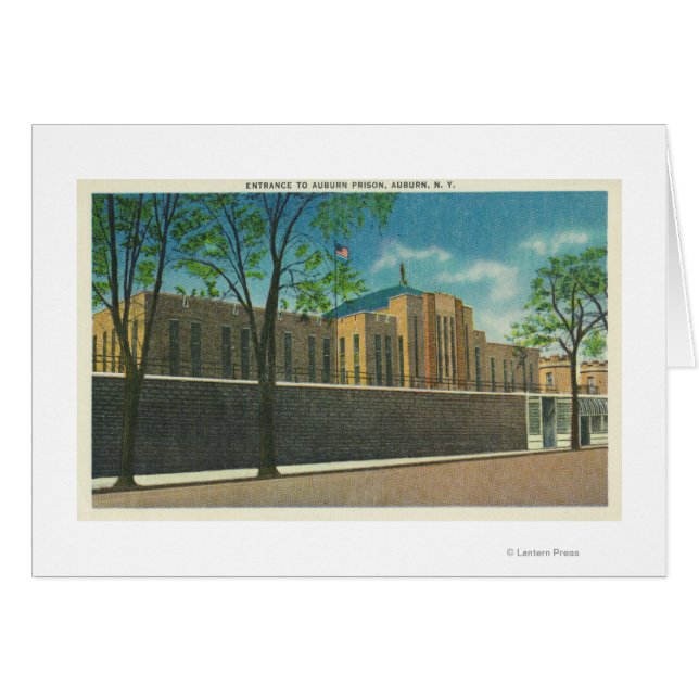 Vista de ingreso a la prisión de Auburn (Anverso (Horizontal))