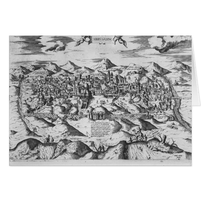 ¿Vista de Jerusalén, 1570? (Anverso (Horizontal))