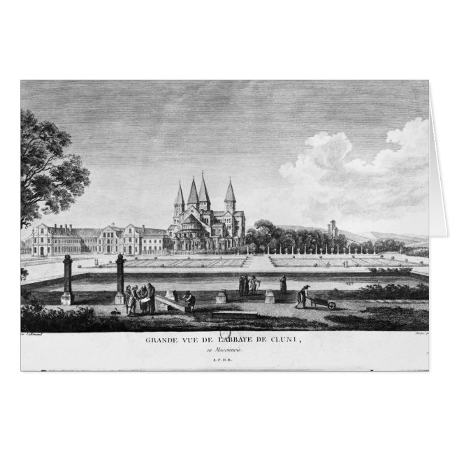 Vista de la abadía de Cluny (Anverso (Horizontal))