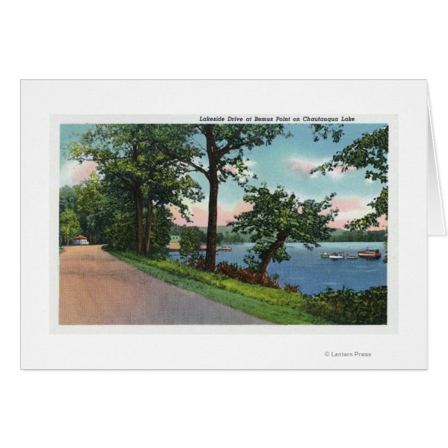 Vista de la avenida Lakeside a lo largo del lago C (Anverso (Horizontal))