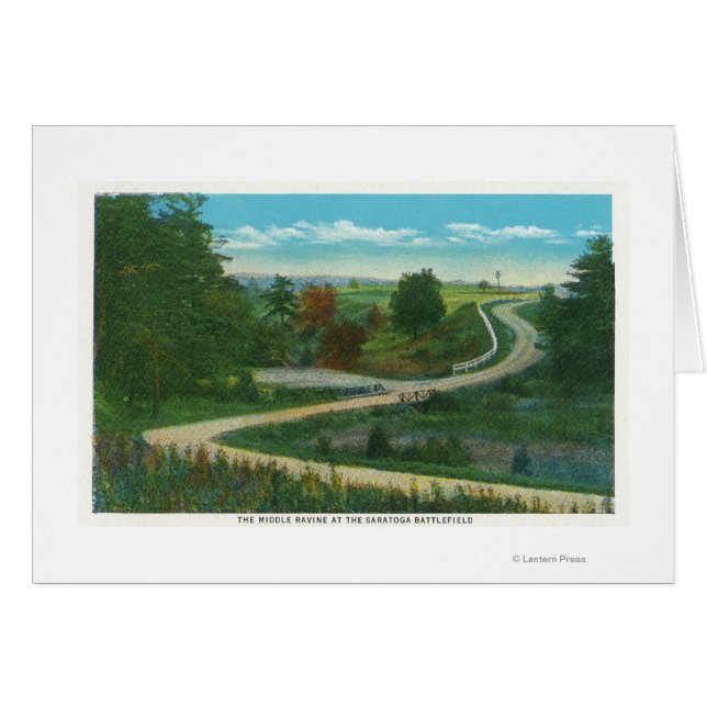 Vista de la avenida media de Saratoga Battlefield (Anverso (Horizontal))