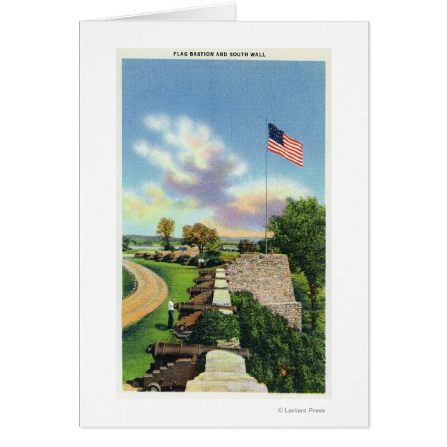 Vista de la Basción de la Bandera y la Muralla del (Frente)