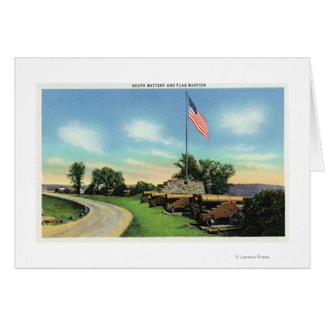 Vista de la Batería Sur y el Bastión de Bandera (Anverso (Horizontal))