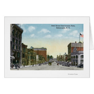 Vista de la calle estatal desde Crescent Park