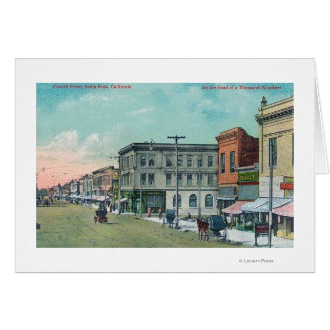 Vista de la calle IV Santa Rosa, CA (Anverso (Horizontal))