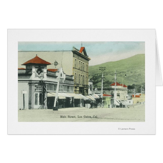 Vista de la calle principal Los Gatos, CA 2 (Anverso (Horizontal))