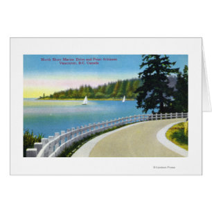 Vista de la carretera marina de la costa norte de 