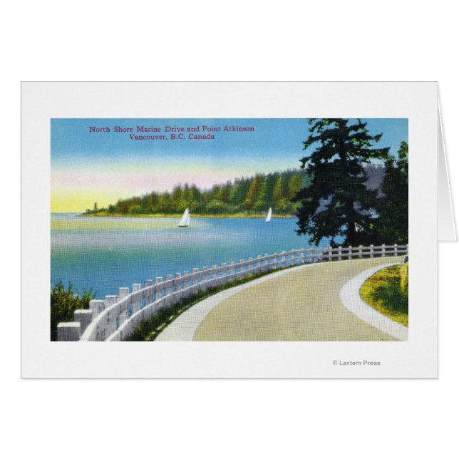 Vista de la carretera marina de la costa norte de  (Anverso (Horizontal))