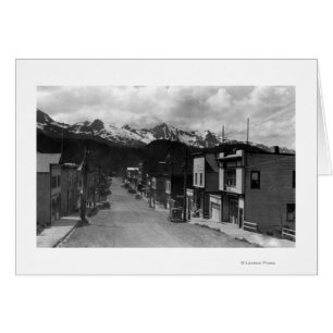 Vista de la ciudad de Córdova, Alaska Fotografía
