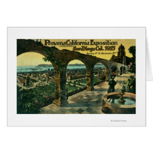 Vista de la ciudad de una misión, expo de