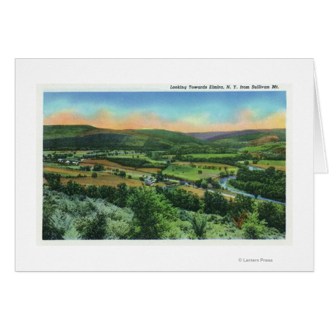 Vista de la ciudad desde las montañas de Sullivan (Anverso (Horizontal))