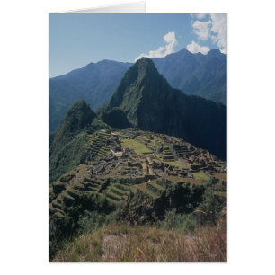 Vista de la ciudadela en Machu Picchu