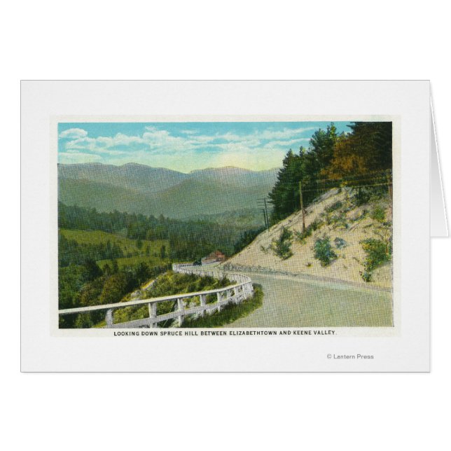 Vista de la colina de Spruce antes del valle de Ke (Anverso (Horizontal))