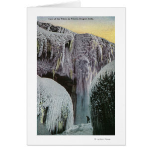 Vista de la cueva de los vientos en invierno