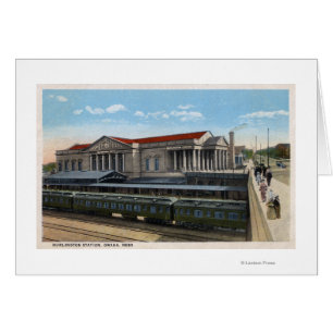 Vista de la estación de tren de Burlington
