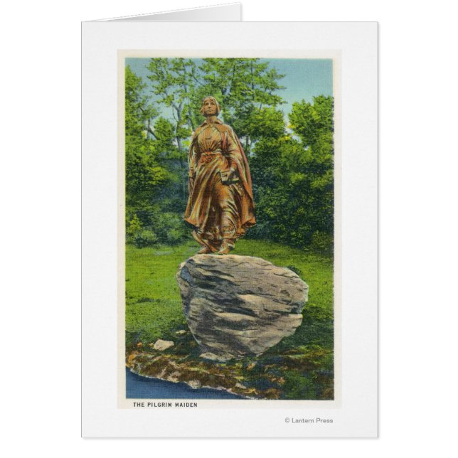 Vista de la estatua de Pilgrim Maiden (Frente)