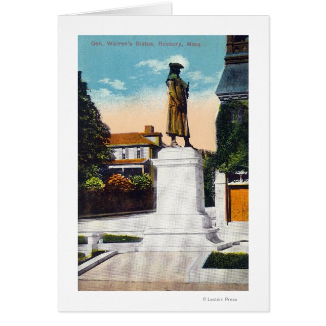 Vista de la estatua del General Warren (Frente)