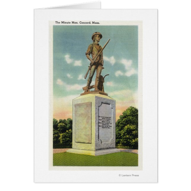 Vista de la estatua del Minute Man (Frente)