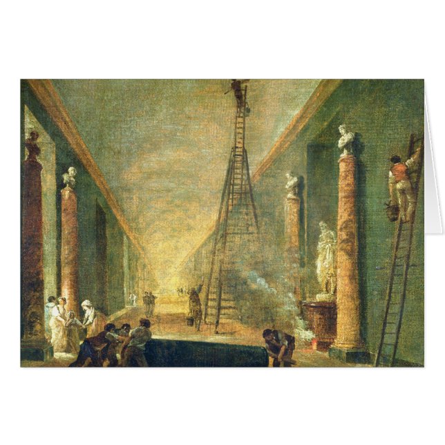 Vista de la galería magnífica del Louvre (Anverso (Horizontal))
