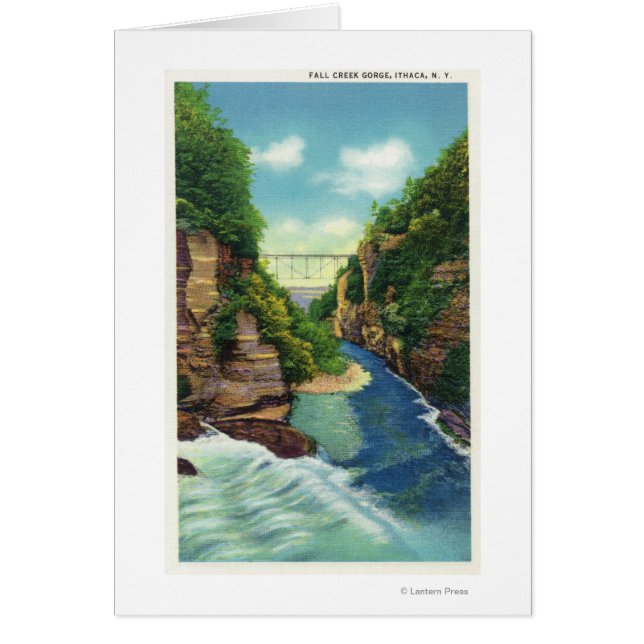 Vista de la garganta del arroyo otoñal (Frente)