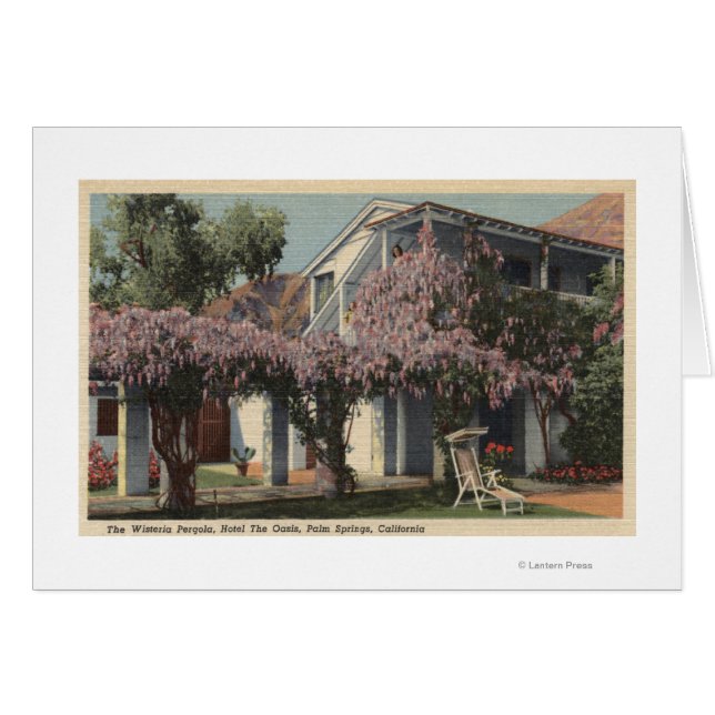 Vista de la glicinia Pérgola, Oasis Hotel (Anverso (Horizontal))