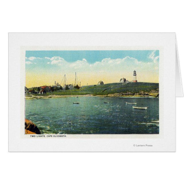 Vista de la isla de Cushing de la Cabeza Blanca (Anverso (Horizontal))