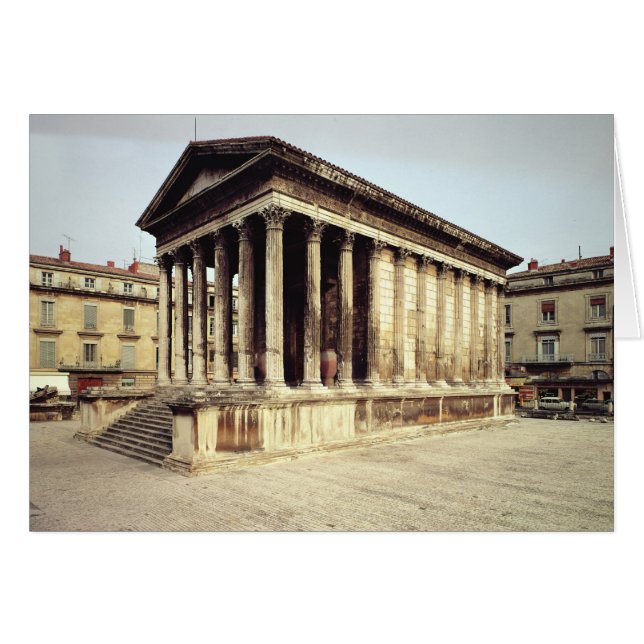 Vista de la Maison Carree, c.19 a.C. (Anverso (Horizontal))