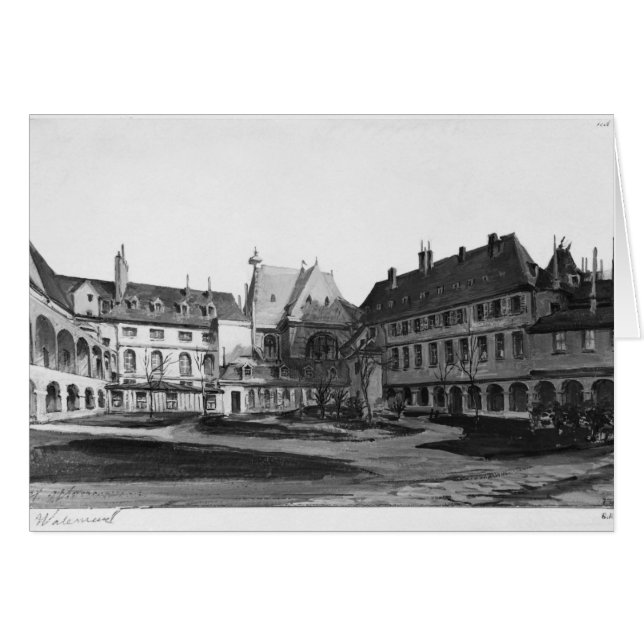 Vista de la Maternita Port-Royal el claustro (Anverso (Horizontal))