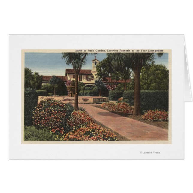 Vista de la Misión, Patio Gardens (Anverso (Horizontal))