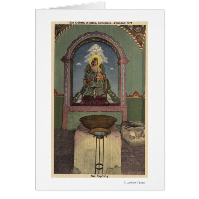 Vista de la Misión y el Baptisterio (Frente)