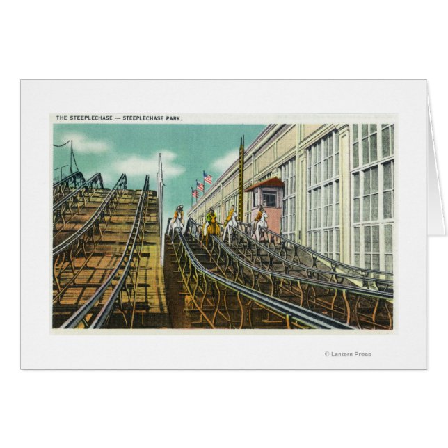 Vista de la montaña rusa Steeplechase (Anverso (Horizontal))