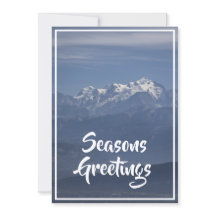 Vista de la nevada cima del Mont Blanc en Navidad