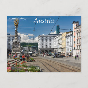 Vista de la postal de Linz Austria