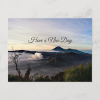 Vista de la postal del Monte Bromo Indonesia