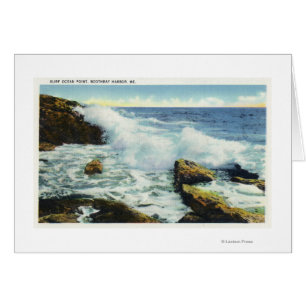 Vista de la resaca en el punto del océano