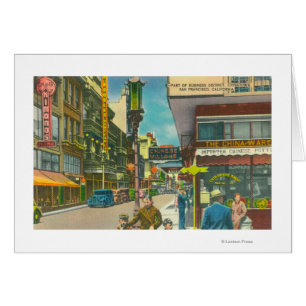 Vista de la sección del negocio de Chinatown