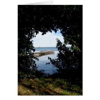 Vista de lago de ventana Blank_Tree