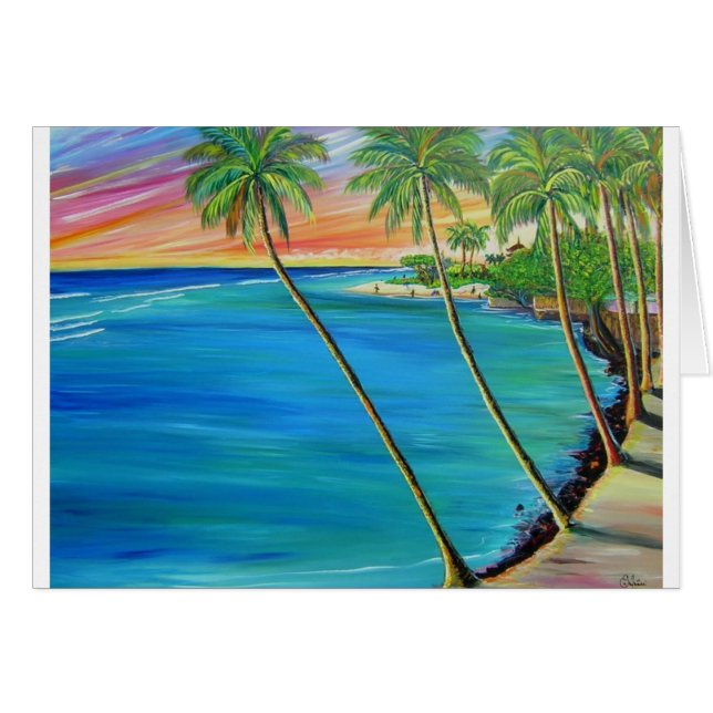 Vista de Lahaina de la playa de bebés (Anverso (Horizontal))