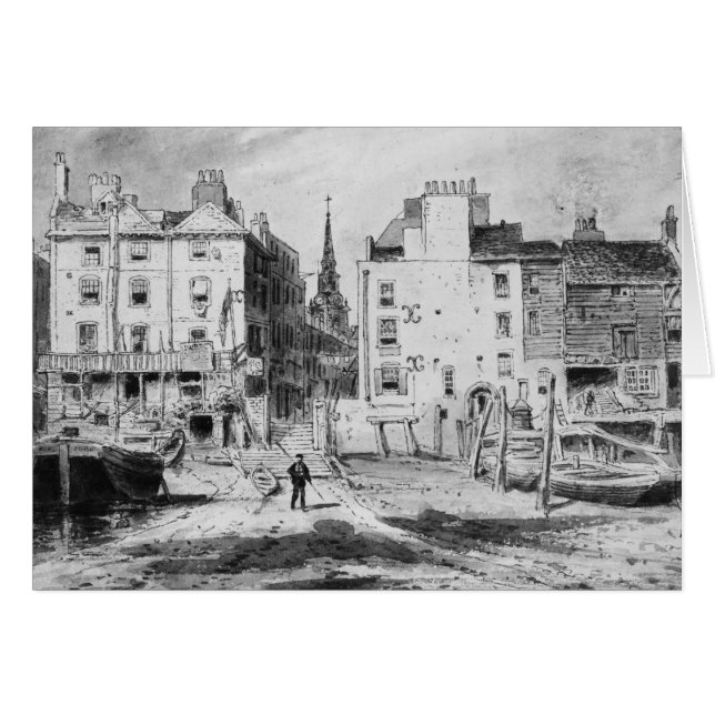 Vista de las antiguas escaleras de Hungerford, c.1 (Anverso (Horizontal))