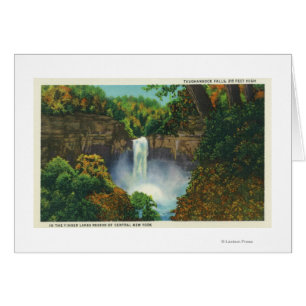 Vista de las cataratas de Taughannock, 200 metros