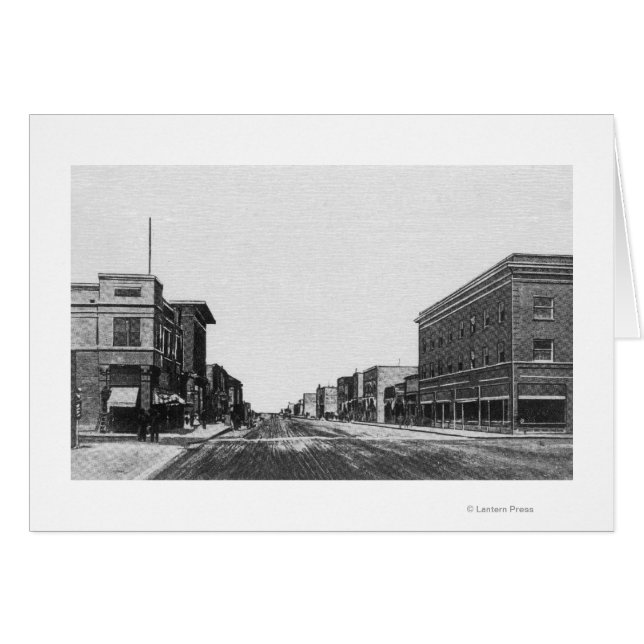 Vista de las principales callesCascadas gemelas, I (Anverso (Horizontal))