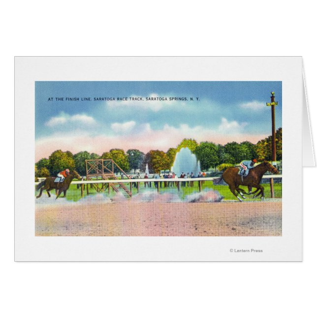 Vista de línea de finalización de pista de Saratog (Anverso (Horizontal))