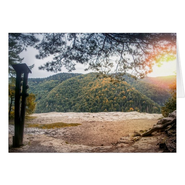 Vista de los acantilados de montaña (Anverso (Horizontal))