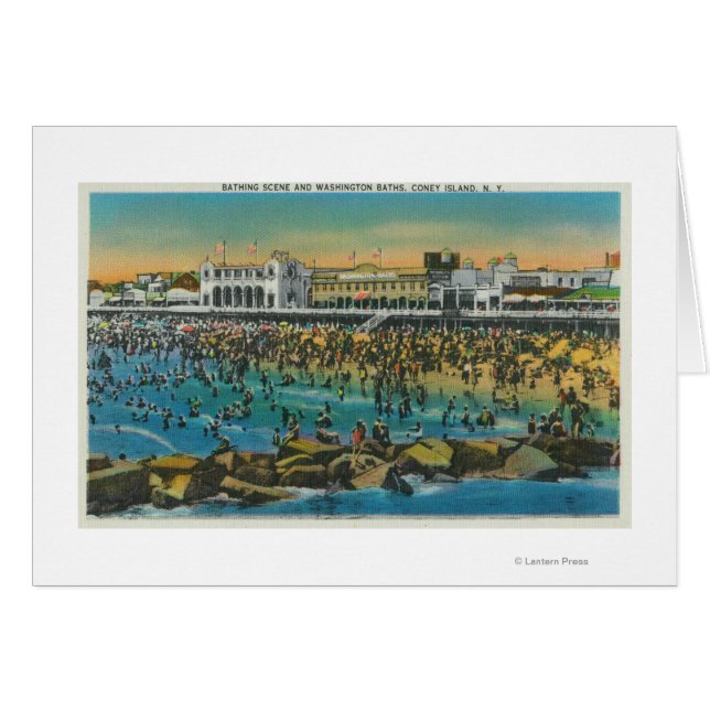 Vista de los bañistas en los baños de Washington (Anverso (Horizontal))