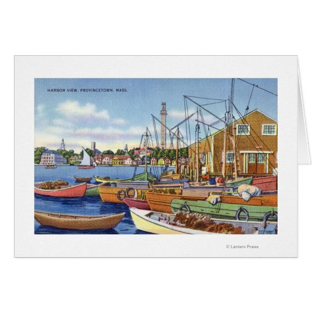 Vista de los barcos en el puerto (Anverso (Horizontal))