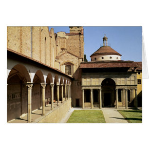 Vista de los claustros y la capilla de los Pazzi