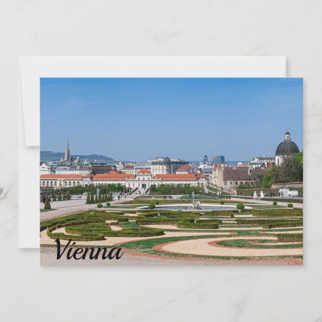 Vista de los jardines cerca del palacio del bajo B (Anverso)