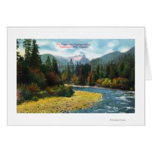 Vista de los leones y del río de Capilano